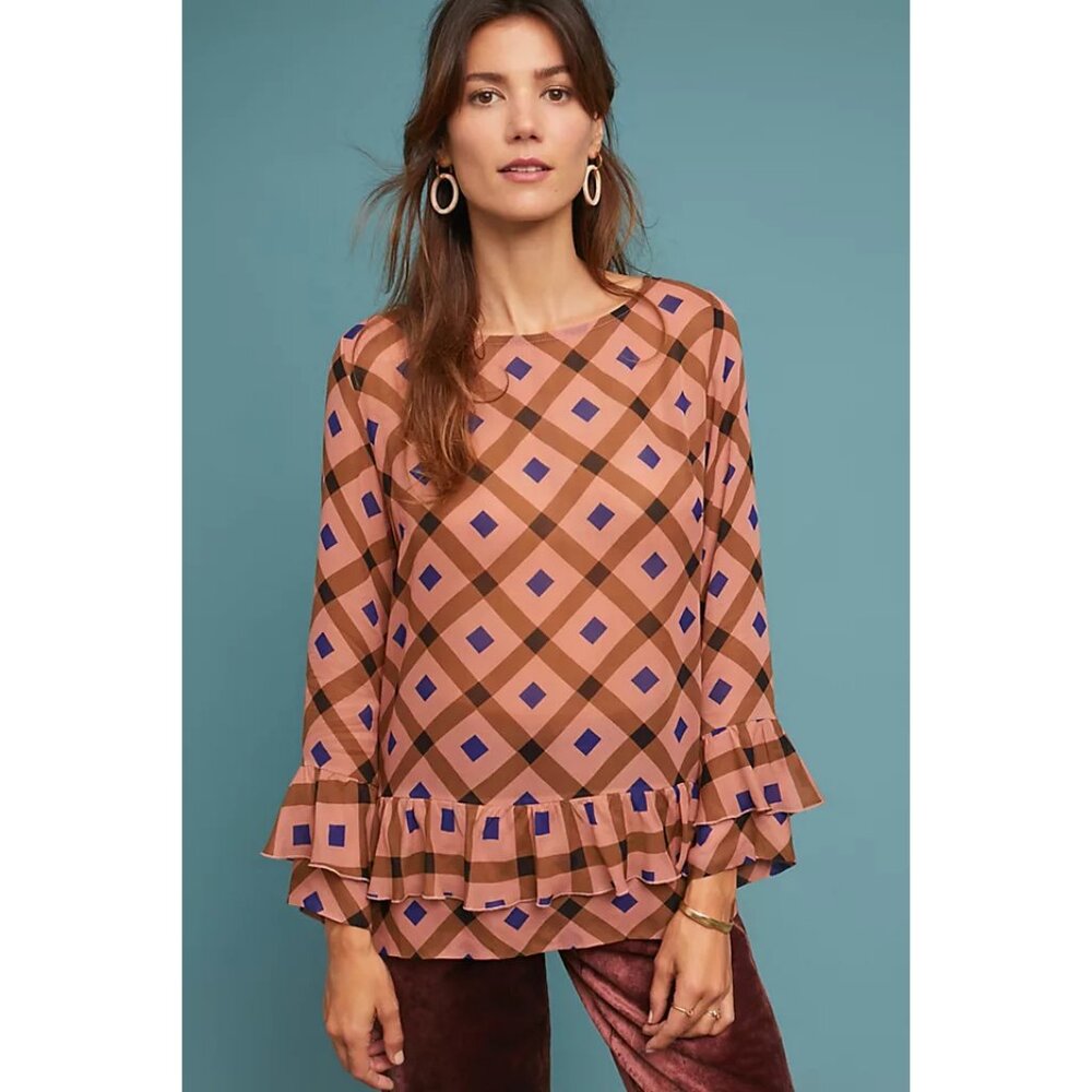 Ottod’Ame Diamond-Printed Swing Top